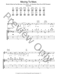 Moving To Mars Guitar and Fretted sheet music cover